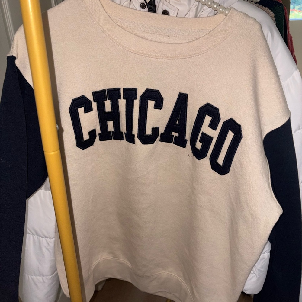 Chicago Beige and Black Sweatshirt